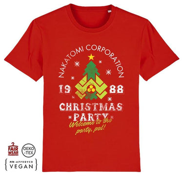 Nakatomi Christmas Party Premium Organic Cotton Unisex T-Shirt For Men And Women 8Ball